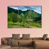 Village houses near rice terraces fields Philippines UNESCO heritage, multi panel canvas wall art