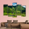 Village houses near rice terraces fields Philippines UNESCO heritage, multi panel canvas wall art