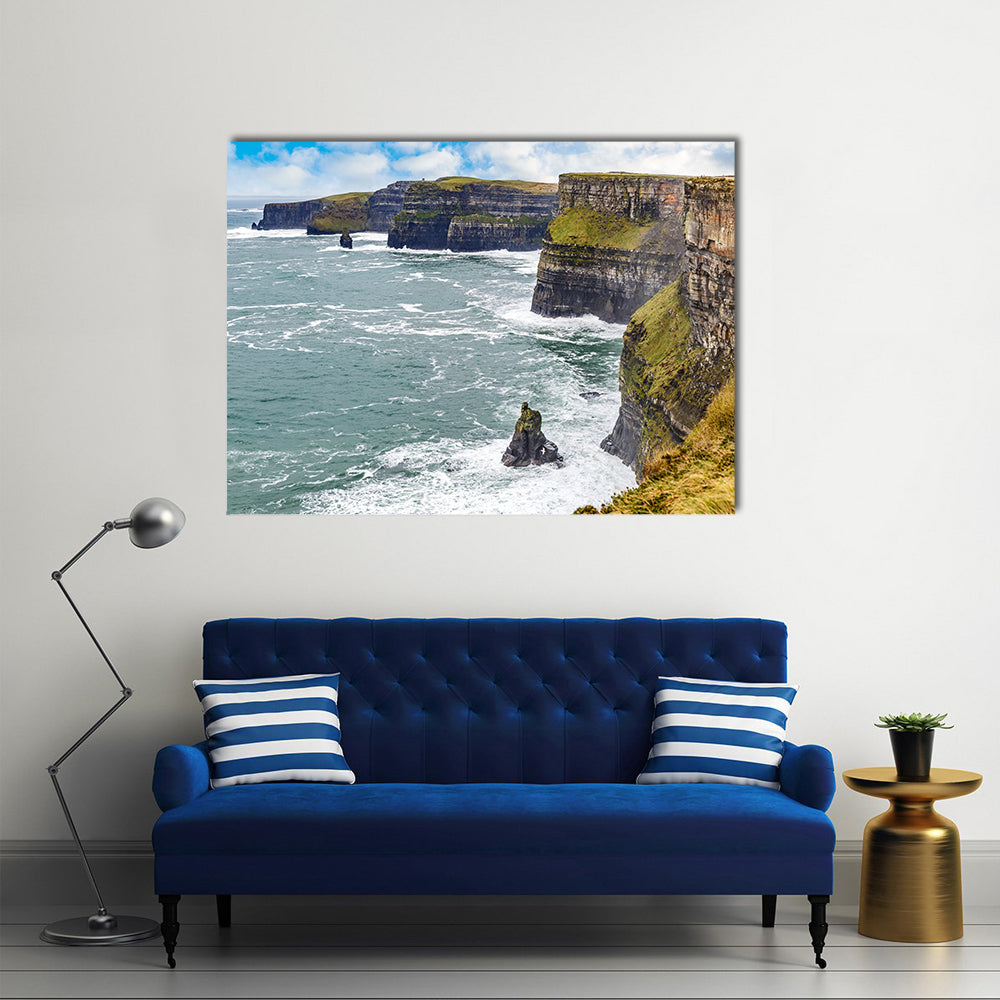 Cliffs of Moher Tourist Attraction in Ireland Multi Panel Canvas Wall Art