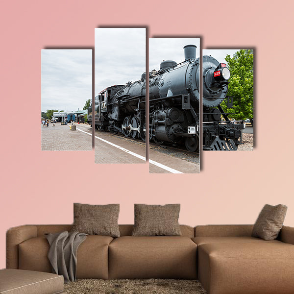 Picture of an Trains post and murals, in Arizona multi panel canvas wall art