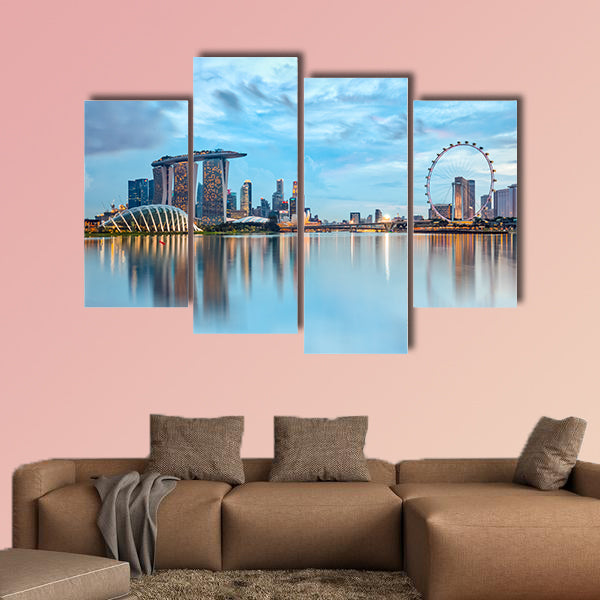 Marina Bay is a bay near Central Area in the southern part of Singapore multi panel canvas wall art