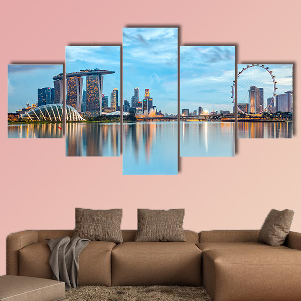 Marina Bay is a bay near Central Area in the southern part of Singapore multi panel canvas wall art