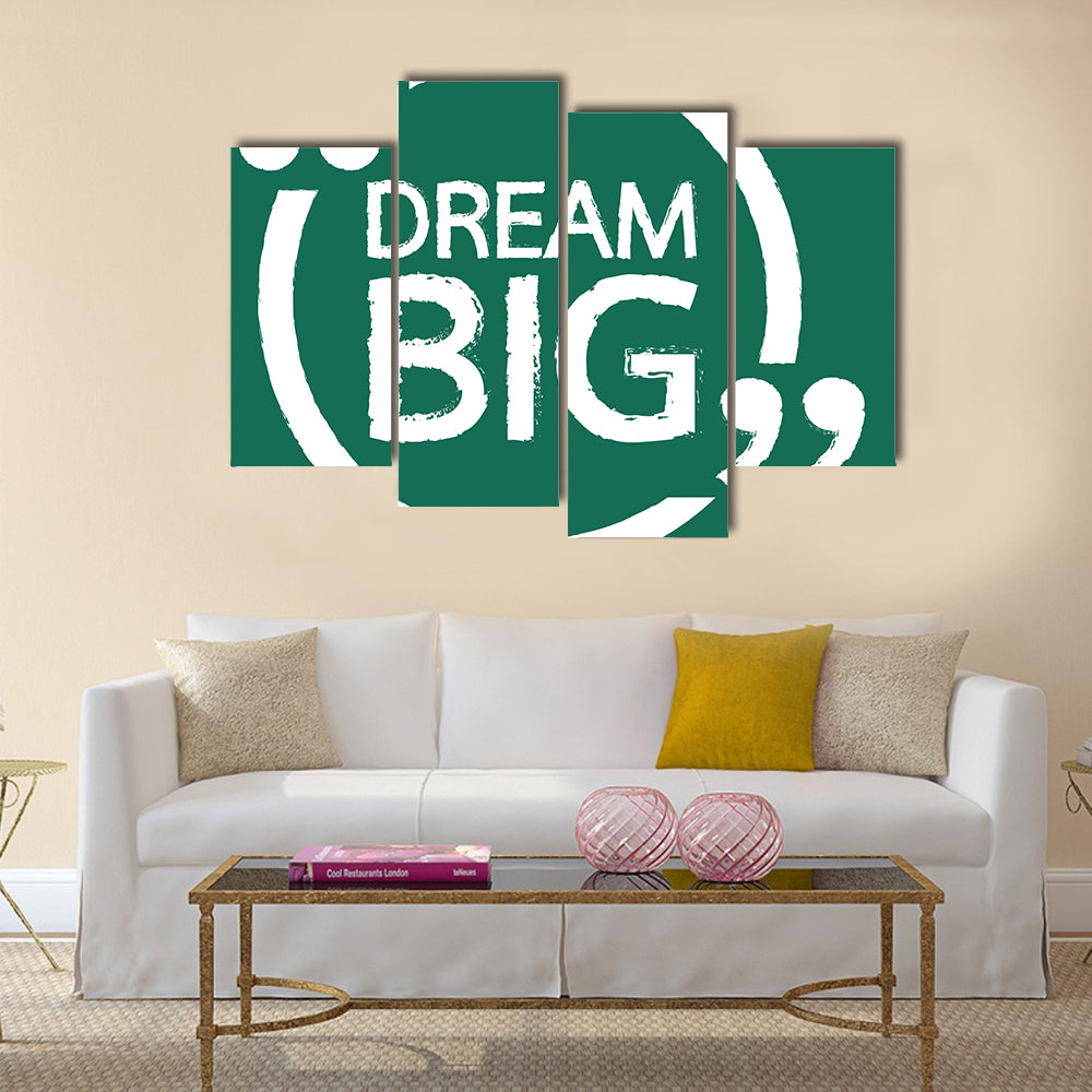 DREAM BIG Multi Panel Canvas Wall Art