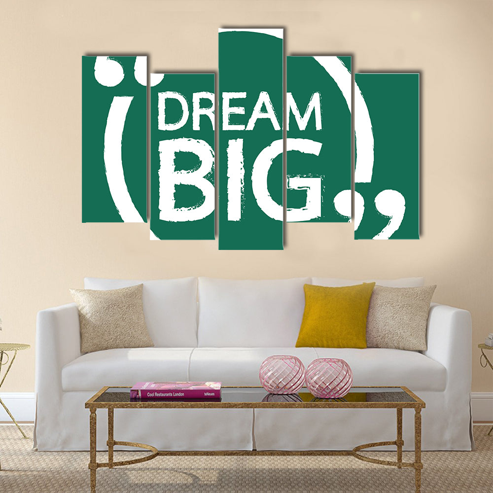 DREAM BIG Multi Panel Canvas Wall Art