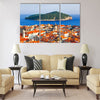 Town Dubrovnik and island in Croatia Multi panel canvas wall art