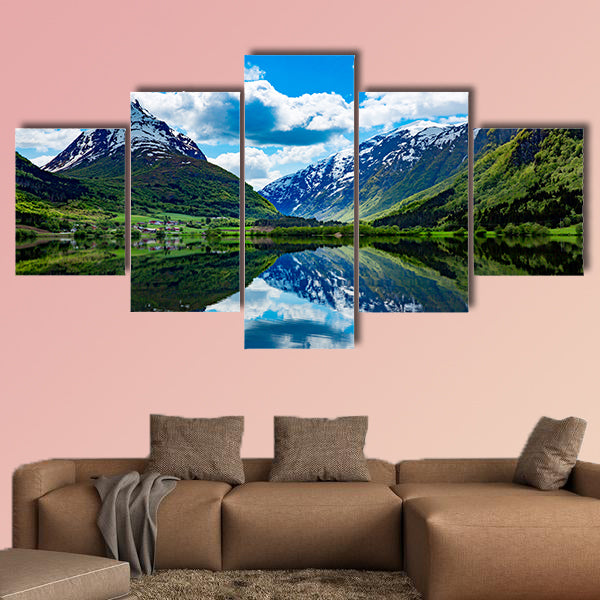 Beautiful Nature Norway natural landscape Multi panel canvas wall art