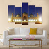 Beautiful Night view of Badshahi Mosque,Lahore, Pakistan Multi Panel Canvas Wall Art