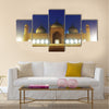 Beautiful Night view of Badshahi Mosque,Lahore, Pakistan Multi Panel Canvas Wall Art