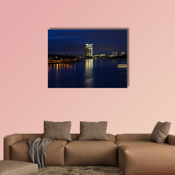 Rhine River in Bonn Bonn, North Rhine-Westphalia, Germany wall art