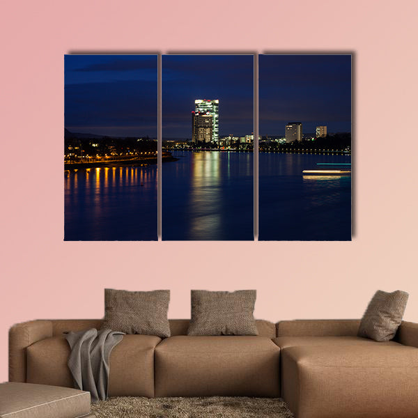 Rhine River in Bonn Bonn, North Rhine-Westphalia, Germany wall art