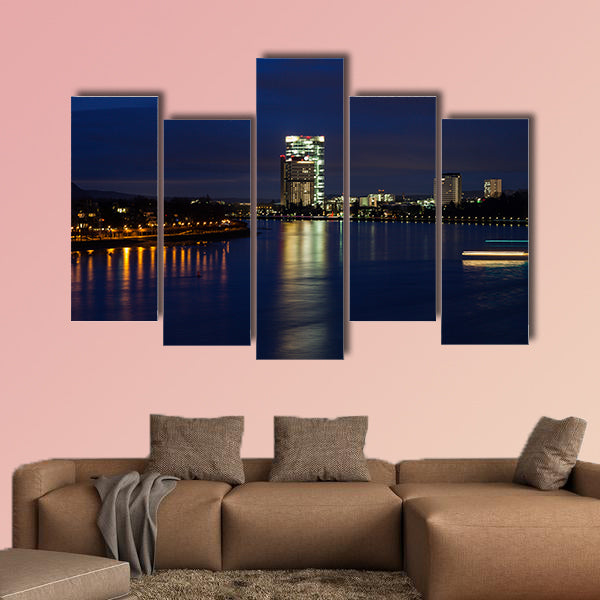 Rhine River in Bonn Bonn, North Rhine-Westphalia, Germany wall art