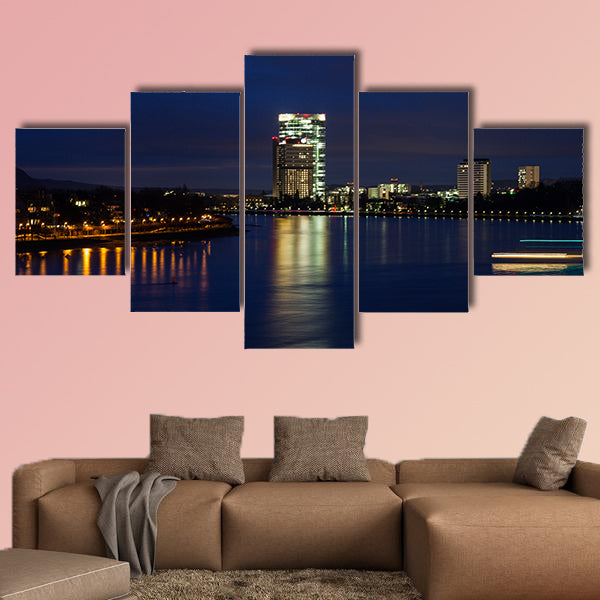 Rhine River in Bonn Bonn, North Rhine-Westphalia, Germany wall art