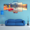 The fantastic mountain lake in National Park High Tatra, Slovakia Multi Panel Canvas Wall Art