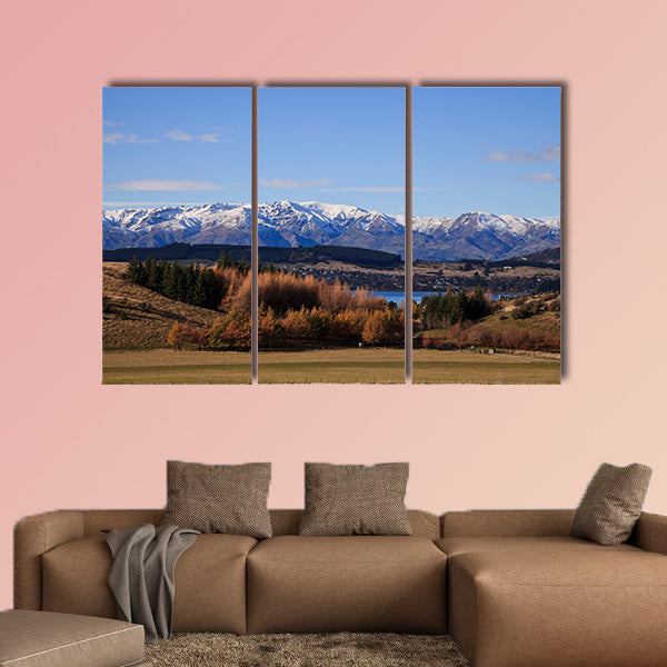 Wanaka landscape scenery, South Island, New Zealand Multi panel canvas wall art