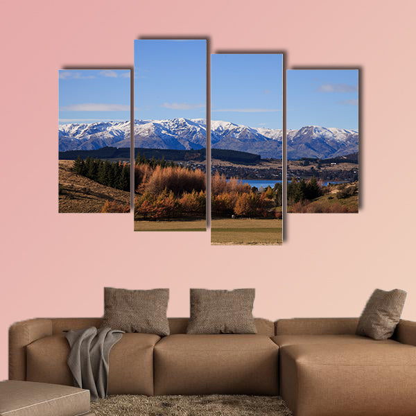 Wanaka landscape scenery, South Island, New Zealand Multi panel canvas wall art