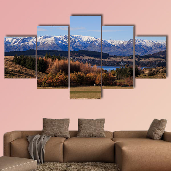 Wanaka landscape scenery, South Island, New Zealand Multi panel canvas wall art