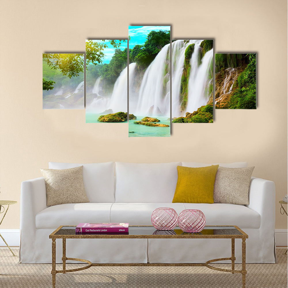 Detian or Ban Gioc waterfall Multi Panel Canvas Wall Art