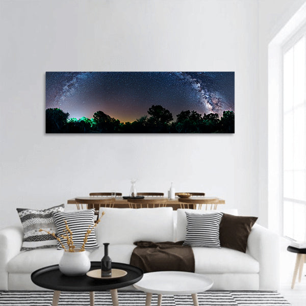 Milky Way panoramic canvas wall art