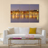 Stockholm Sweden night landscape multi panel canvas wall art