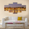 Stockholm Sweden night landscape multi panel canvas wall art