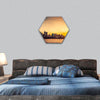 Sydney city view at sunset, NSW, Australia hexagonal canvas wall art