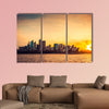 Sydney city view at sunset, NSW, Australia multi panel canvas wall art