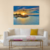 Sunset over Corfu Island, Greece Multi Panel Canvas Wall Art