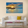 Sunset over Corfu Island, Greece Multi Panel Canvas Wall Art