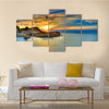 Sunset over Corfu Island, Greece Multi Panel Canvas Wall Art