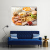 Fast food and unhealthy eating concept fast food snacks Multi panel canvas wall art