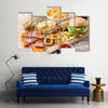 Fast food and unhealthy eating concept fast food snacks Multi panel canvas wall art