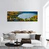 Triglav mountains, park, church of St John Baptist,Slovenia, panoramic canvas wall art