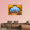 Prague, Tyn Church and Old Town Square, Czech Republic multi panel canvas wall art