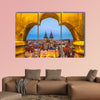 Prague, Tyn Church and Old Town Square, Czech Republic multi panel canvas wall art