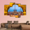 Prague, Tyn Church and Old Town Square, Czech Republic multi panel canvas wall art