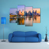 Singapore skyline at the Marina during twilight multi panel canvas wall art