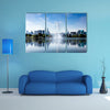 Kuala Lumpur, Malaysia skyline at Titiwangsa Park multi panel canvas wall art