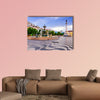 Lisbon, Portugal cityscape at Rossio Square multi panel canvas wall art