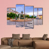 Lisbon, Portugal cityscape at Rossio Square multi panel canvas wall art