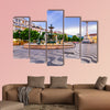 Lisbon, Portugal cityscape at Rossio Square multi panel canvas wall art