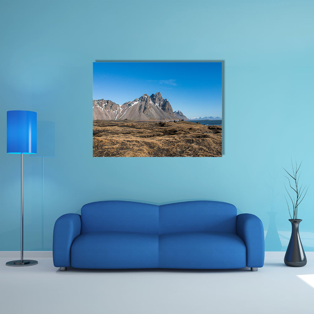 Mountain landscape in Iceland multi panel canvas wall art