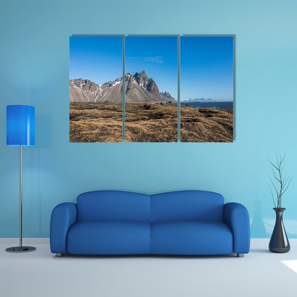 Mountain landscape in Iceland multi panel canvas wall art