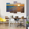 Sunrise Over The Pacific Ocean At The Beach Of The Lanikai, Hawaii, Multi Panel Canvas Wall Art