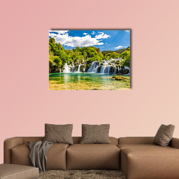 Beautiful Skradinski Buk Waterfall in Krka National Park - Dalmatia wall art