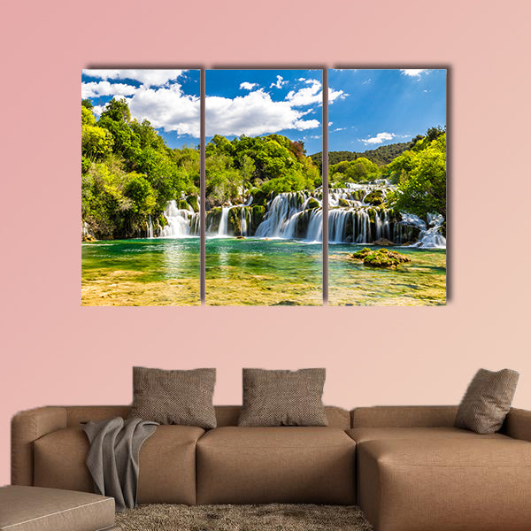 Beautiful Skradinski Buk Waterfall in Krka National Park - Dalmatia wall art