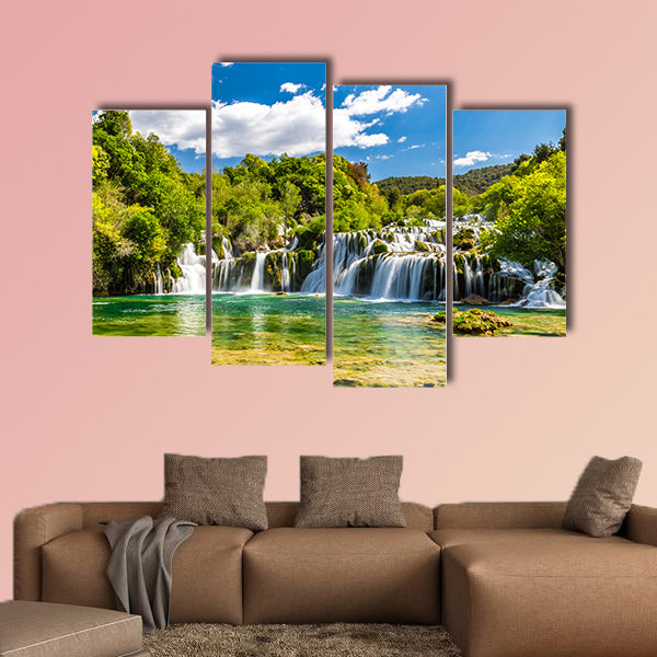 Beautiful Skradinski Buk Waterfall in Krka National Park - Dalmatia wall art