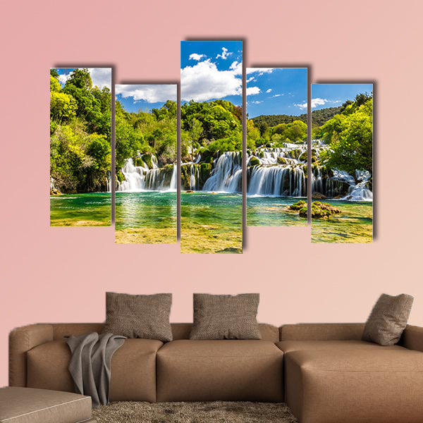 Beautiful Skradinski Buk Waterfall in Krka National Park - Dalmatia wall art