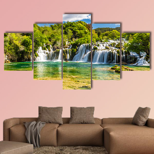 Beautiful Skradinski Buk Waterfall in Krka National Park - Dalmatia wall art
