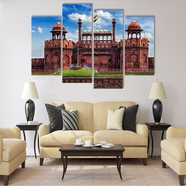 India famous travel tourist landmark and symbol Multi Panel Canvas Wall Art