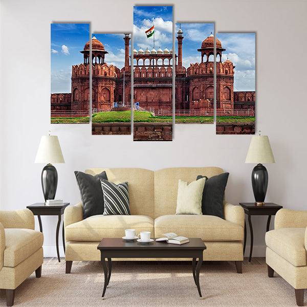 India famous travel tourist landmark and symbol Multi Panel Canvas Wall Art